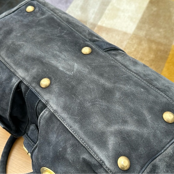 Rare Vintage Marc Jacobs Charcoal Grey suede weekender ! Made in Italy - Picture 6 of 8
